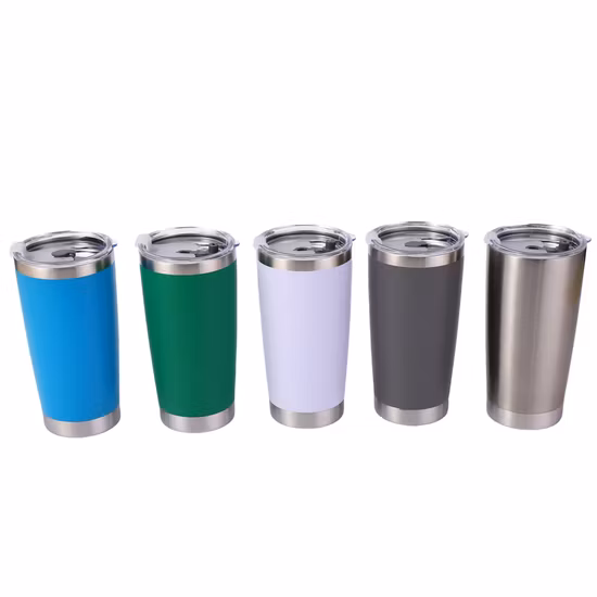 Wholesale Outdoor Travel Coffee Mug Double Wall Vacuum Insulated 20 Oz 30 Oz Beer Tumbler Insulated Stainless Steel Tumbler