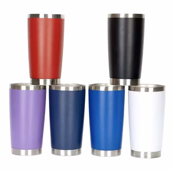 Wholesale Outdoor Travel Coffee Mug Double Wall Vacuum Insulated 20 Oz 30 Oz Beer Tumbler Insulated Stainless Steel Tumbler