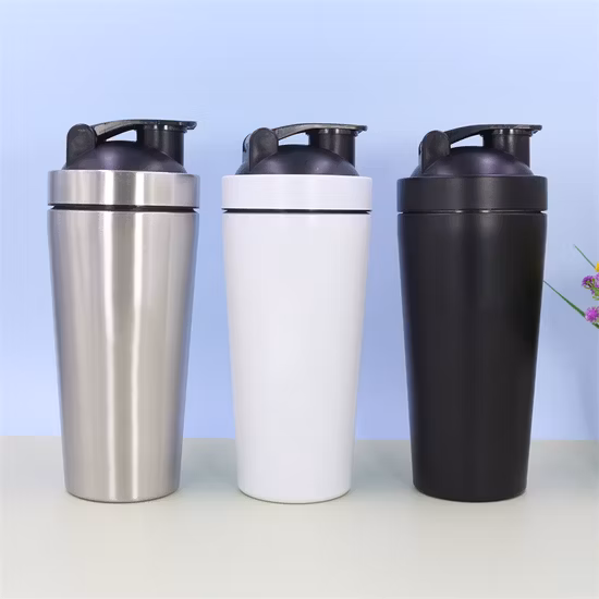 Shaker per proteine ​​in acciaio inossidabile da 750 ml