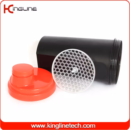 Bottiglia d'acqua con shaker proteico da 700 ml con setaccio in plastica (KL